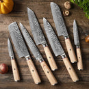 Damascus Steel Hand Kitchen Knife null