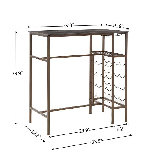 3-Piece Bar Stall Bench null