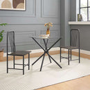 Square Glass Tempered Dining Table null