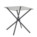 Square Glass Tempered Dining Table null
