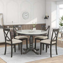5 Pieces Dining Table and Chairs Set For 4 People null