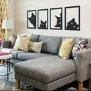 Black Cat Metal Wall Art null