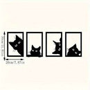 Black Cat Metal Wall Art null