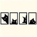 Black Cat Metal Wall Art null