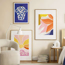 Home decor, room decor, wall decor, Modern living room with abstract art on the wall