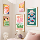 Home decor, room decor, wall decor, Colourful wall art prints in a bedroom setting