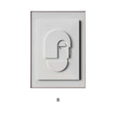 Home decor, room decor, wall decor, Abstract wall art with geometric shapes on a white background 