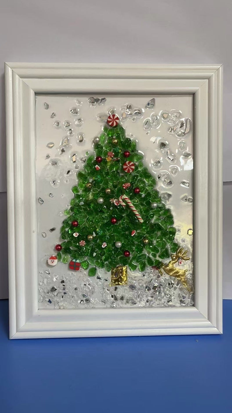 Decorative Painting Glass Photo Frame null