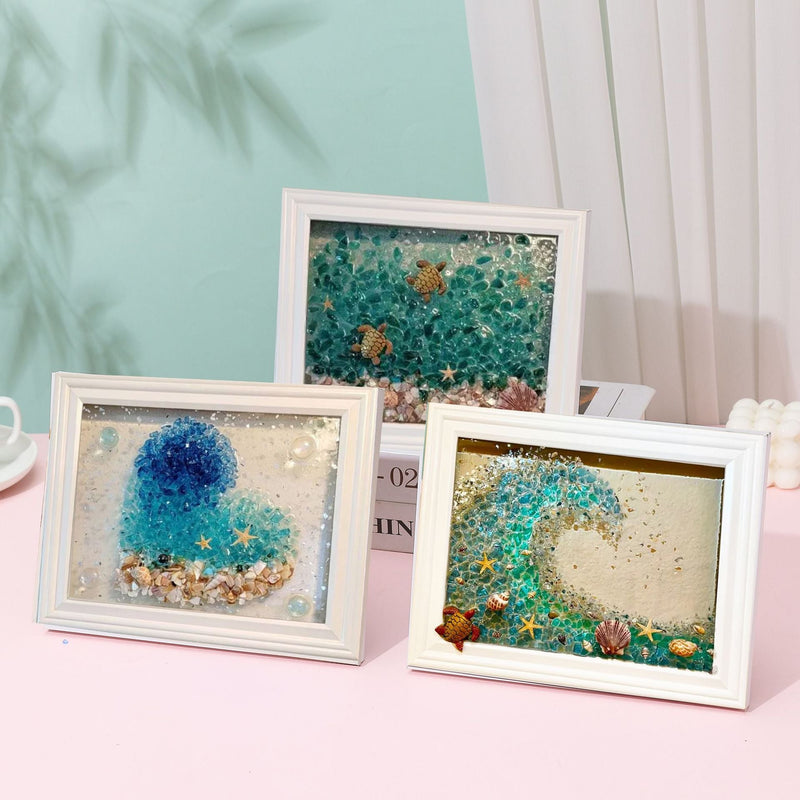 Decorative Painting Glass Photo Frame null