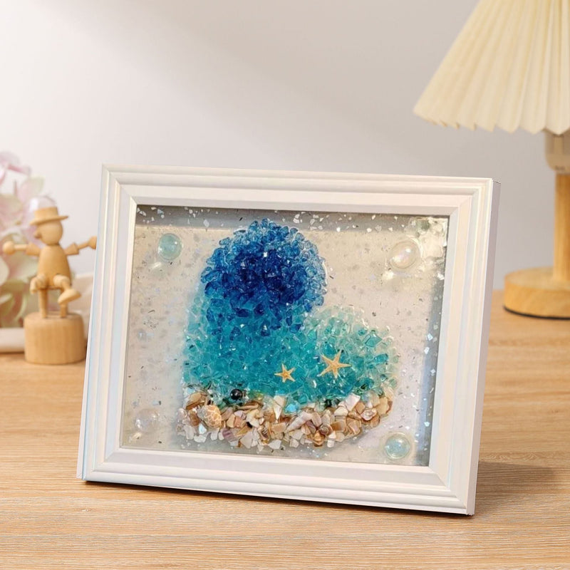 Decorative Painting Glass Photo Frame null
