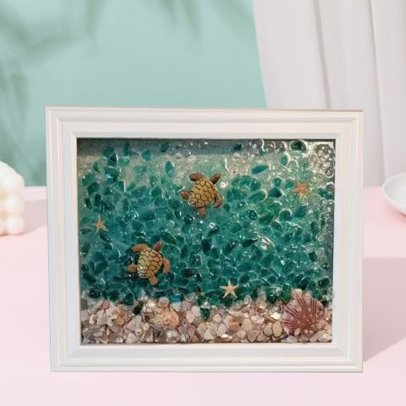 Decorative Painting Glass Photo Frame null