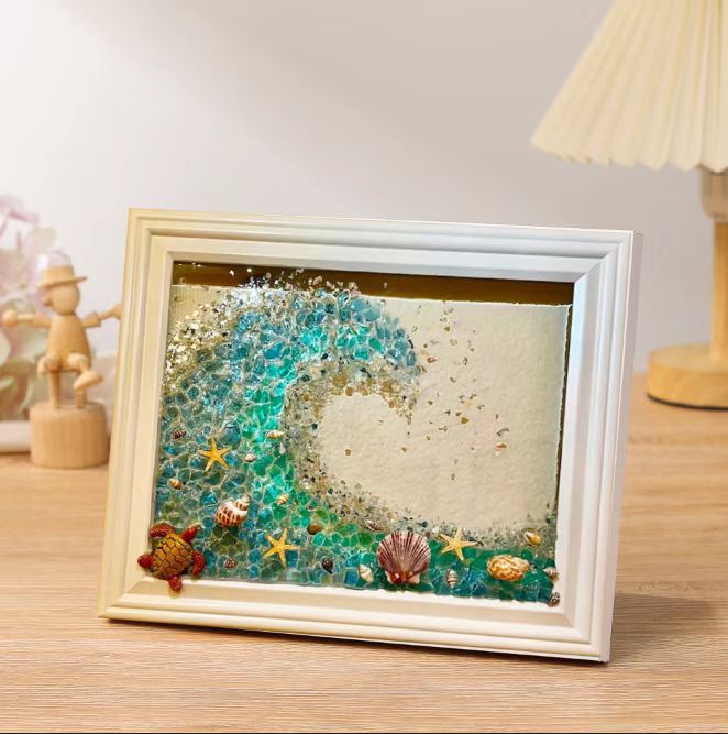 Decorative Painting Glass Photo Frame null