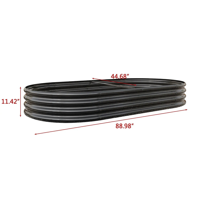 Garden pots, outdoor decor, garden ornaments, Black rubber hose with measurements on a white background