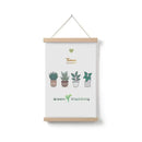 Home decor, wall decor, room decor, Poster with illustrations of plants on a white background