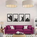 Black Cat Metal Wall Art null