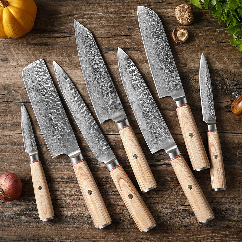 Damascus Steel Hand Kitchen Knife null