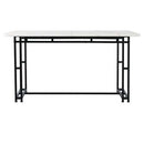 Metal Frame Rectangular Dining Table null