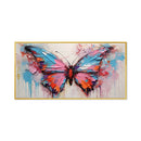 Colorful butterfly painting on a white background