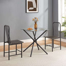 Square Glass Tempered Dining Table null