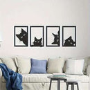Black Cat Metal Wall Art null