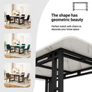 Metal Frame Rectangular Dining Table null